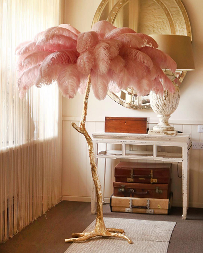 Ostrich Feather Chandelier Lamp: Beautify Your Home