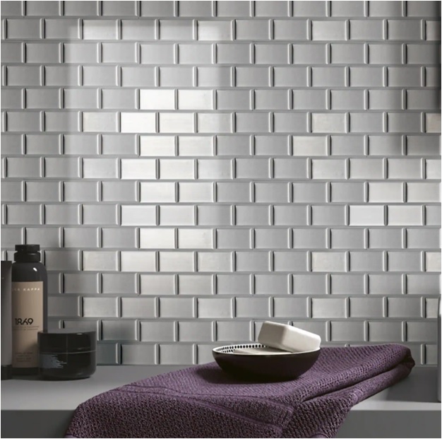 Get the Look of a Backsplash for Less with Vinyl Stick-On Tiles