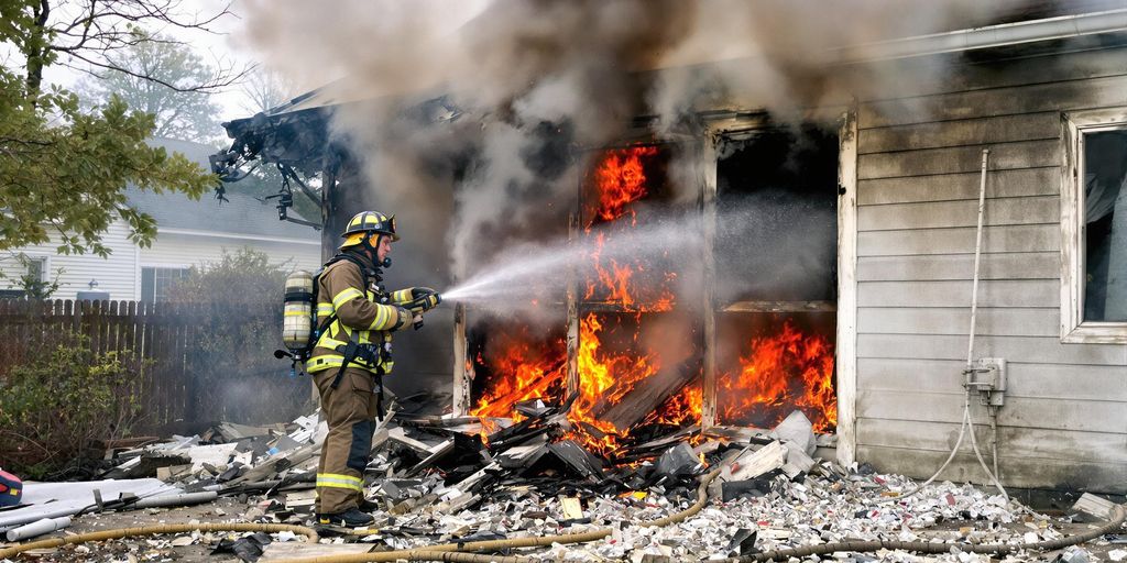 Firefighter Exposure to Asbestos in Burning Homes